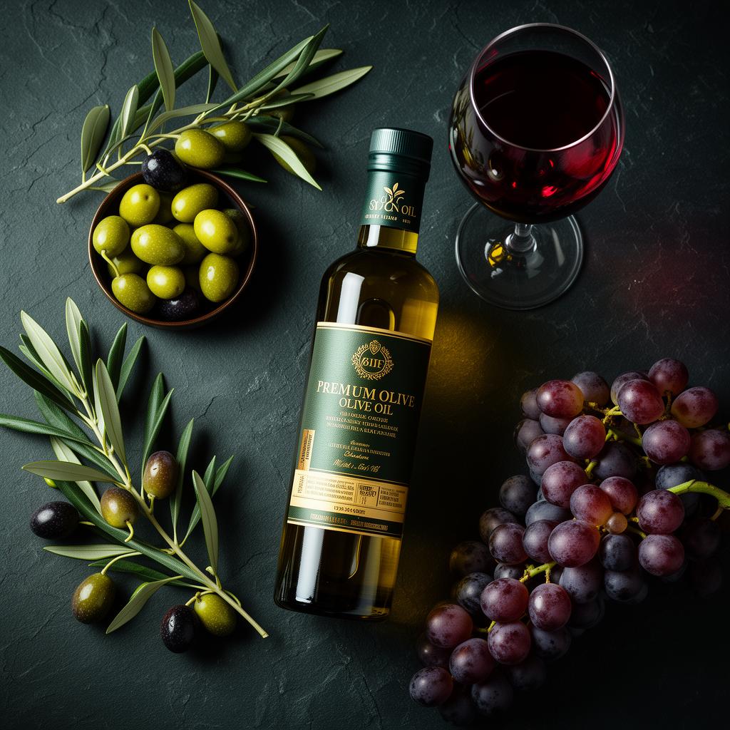 Vinho e azeite